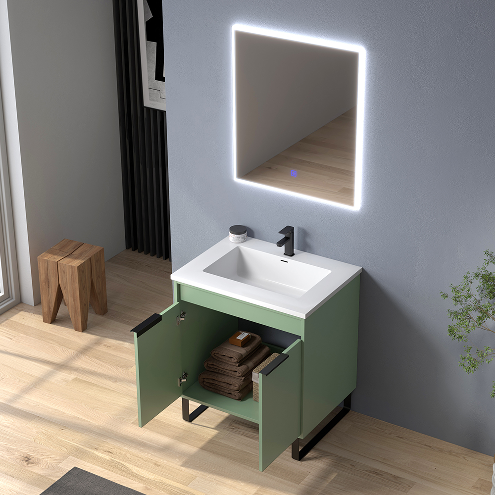 30 inch green floor mounted Bathroom Vanity