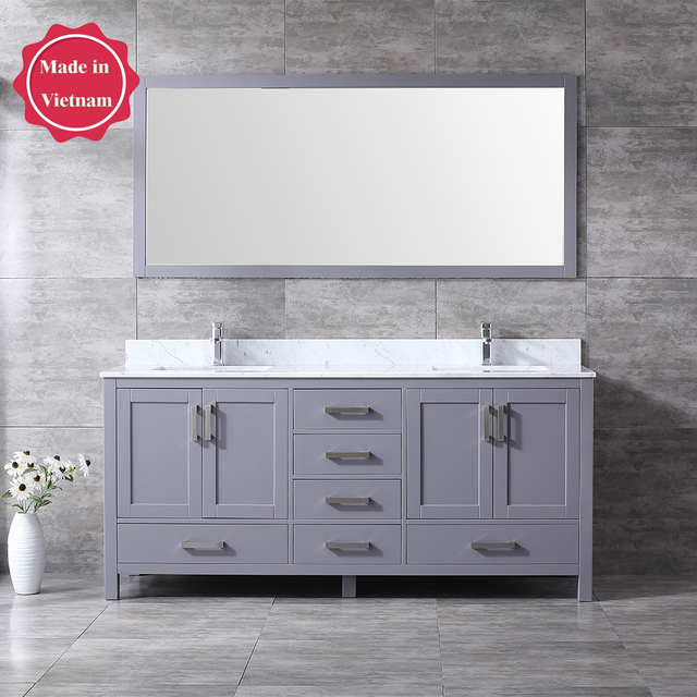 China floor mounted grey 72 inch Bathroom Vanity manufacturers, floor mounted grey 72 inch ...
