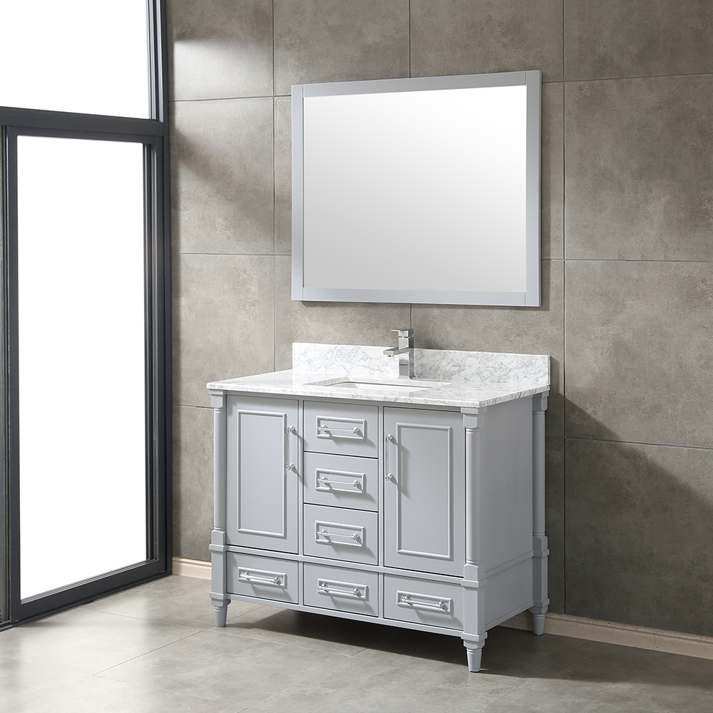 antique grey free standing Bathroom Vanity