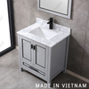 30inch Best Selling Bathroom Vanity in Grey with Dark Inlay Ornamentation
