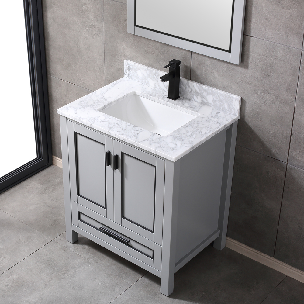 30 inch modern gray Bathroom Vanity