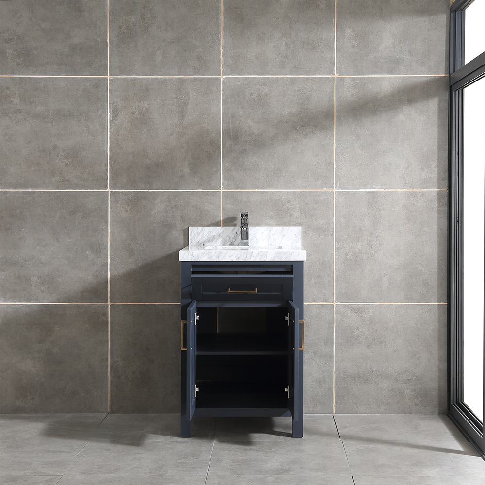 small 24 inch blue Bathroom Vanity