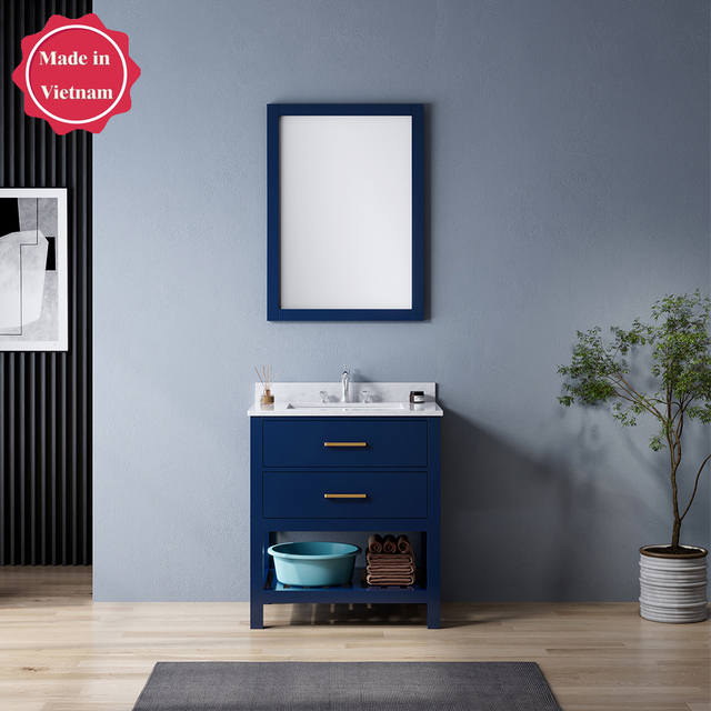 China free standing blue 30 inch Bathroom Vanity manufacturers, free