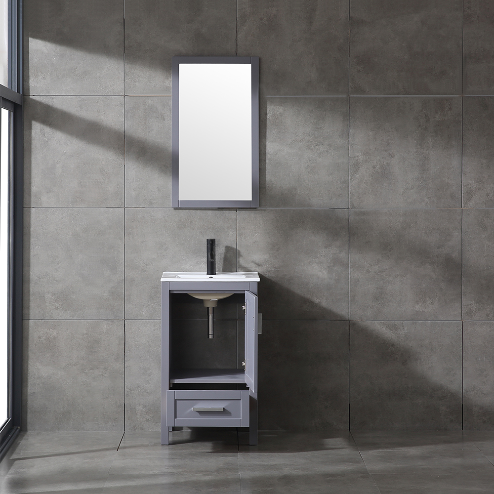 small grey free standing Bathroom Vanity