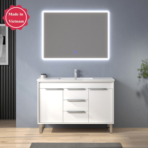 48inch white small Bathroom Vanity for floor