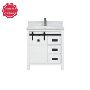 30 inch white vintage free standing Bathroom Vanity