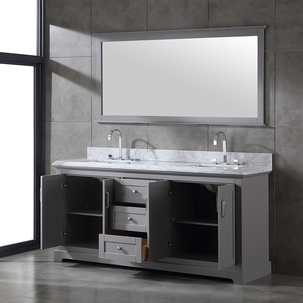 72 inch gray free standing Bathroom Vanity