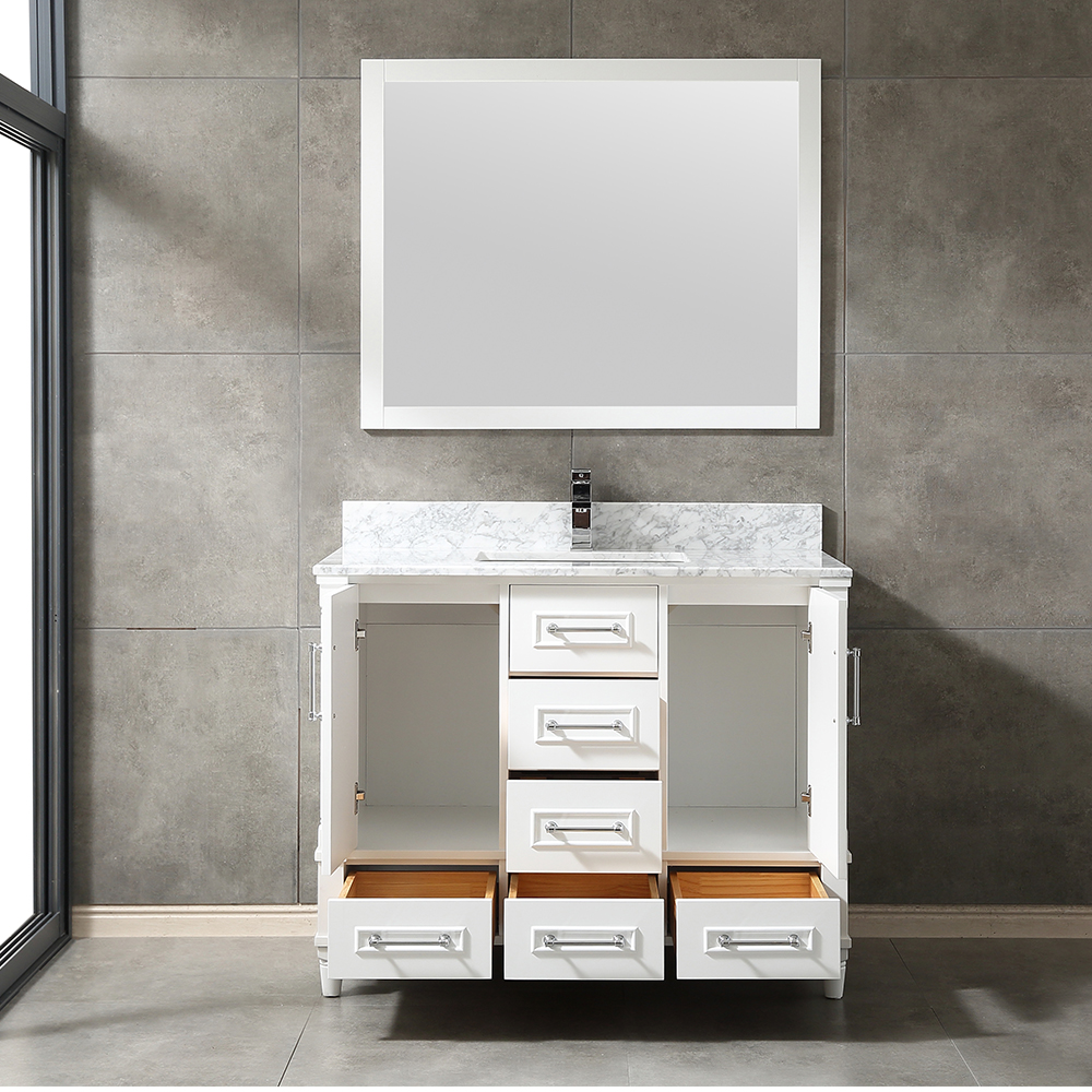 42inch white corner Bathroom Vanity
