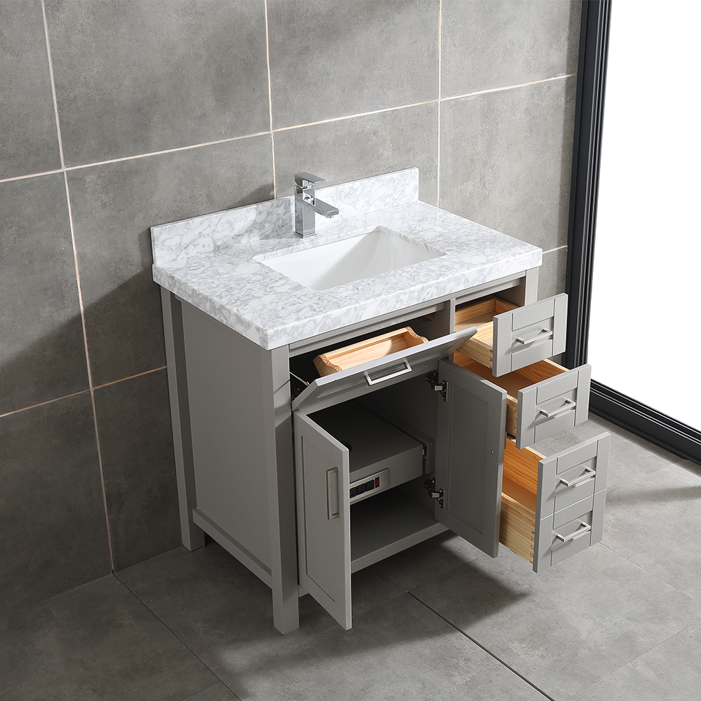36 inch gray free standing Bathroom Vanity