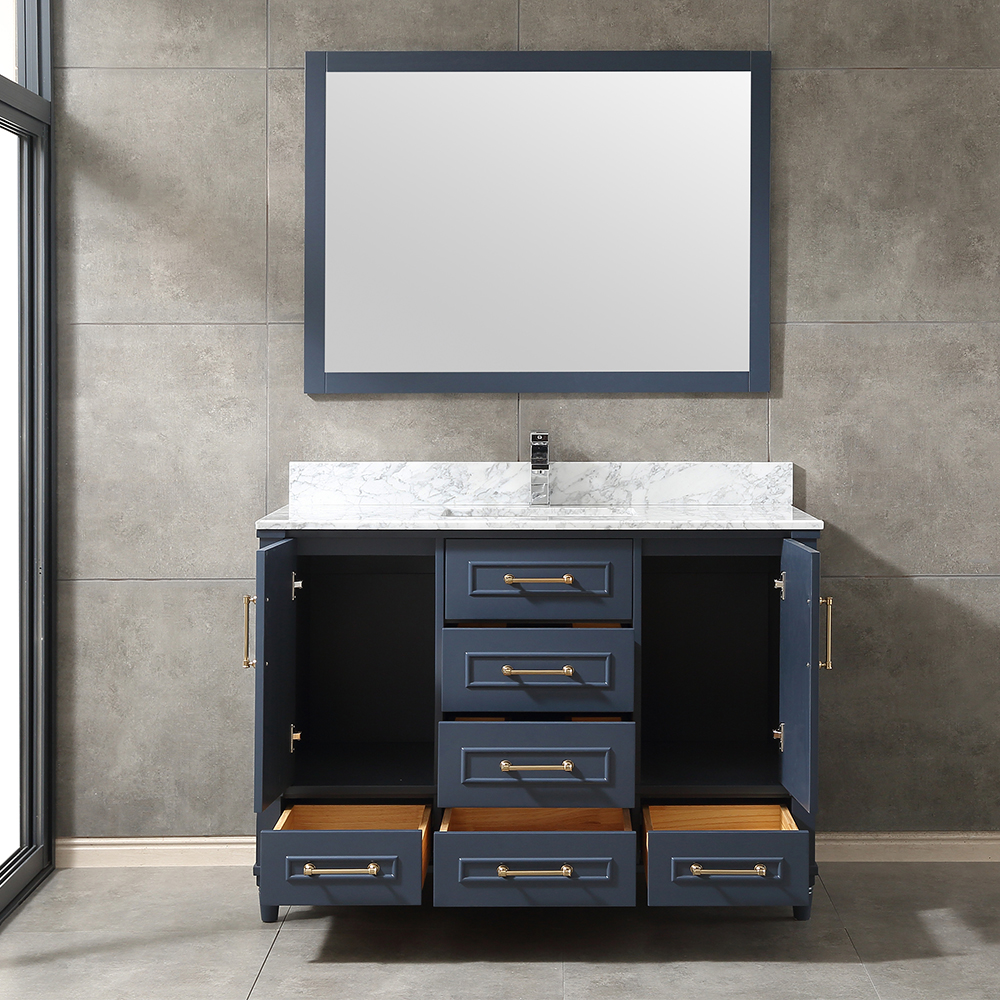 48 inch blue free standing Bathroom Vanity