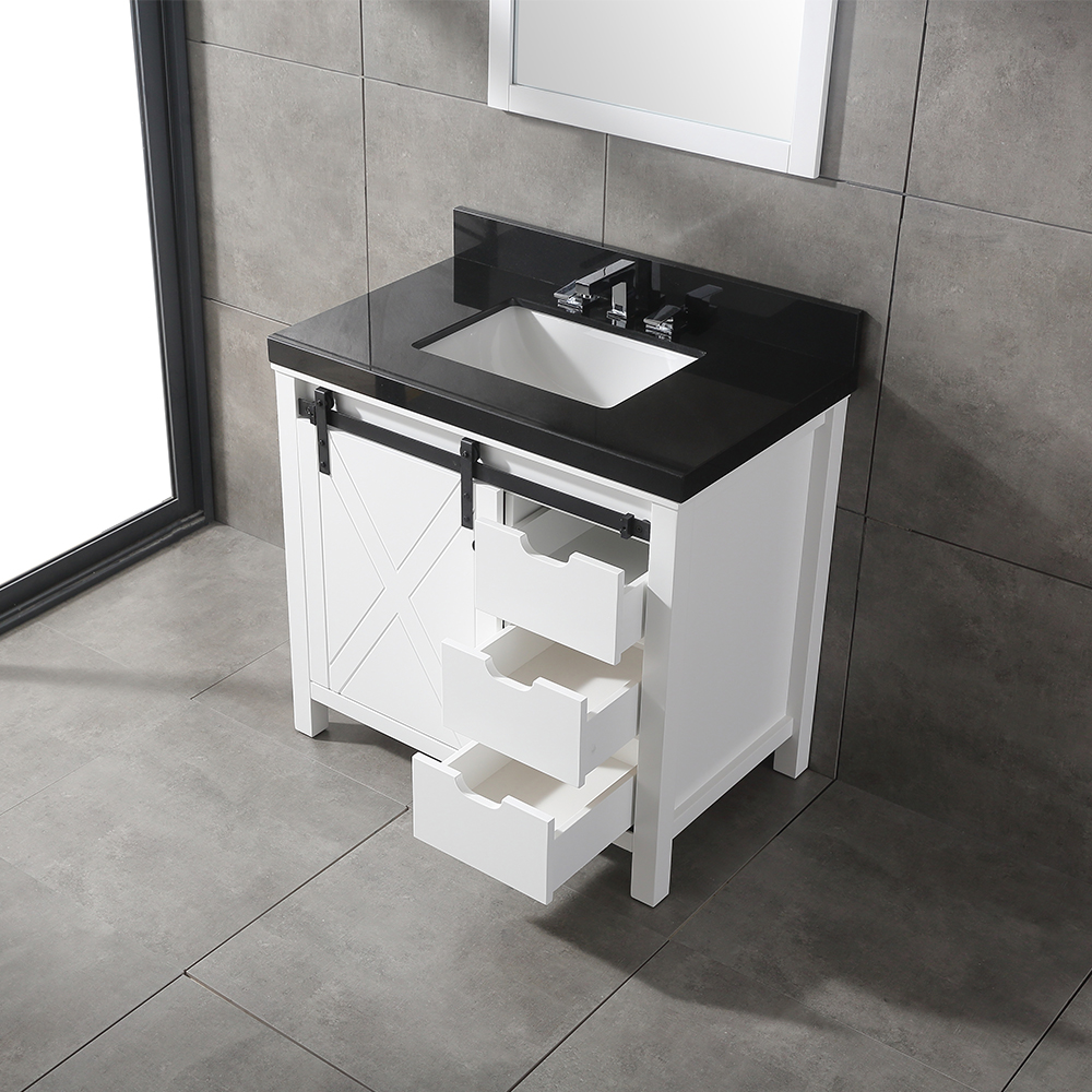 36 inch white single sink floor mounted Bathroom Vanity