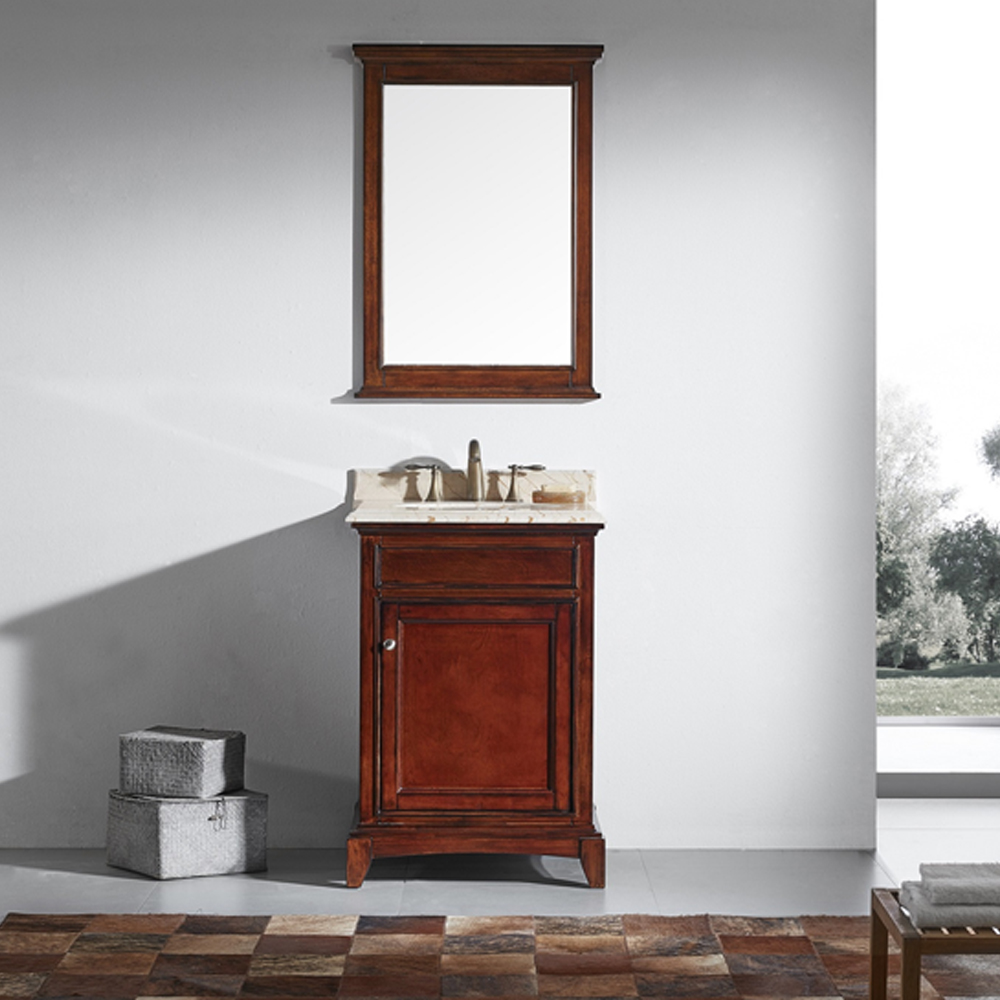 24 inch mahogany floor mounted Bathroom Vanity