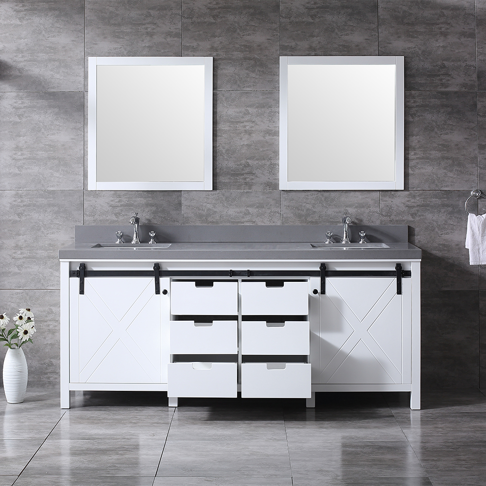 84 inch vintage white Bathroom Vanity